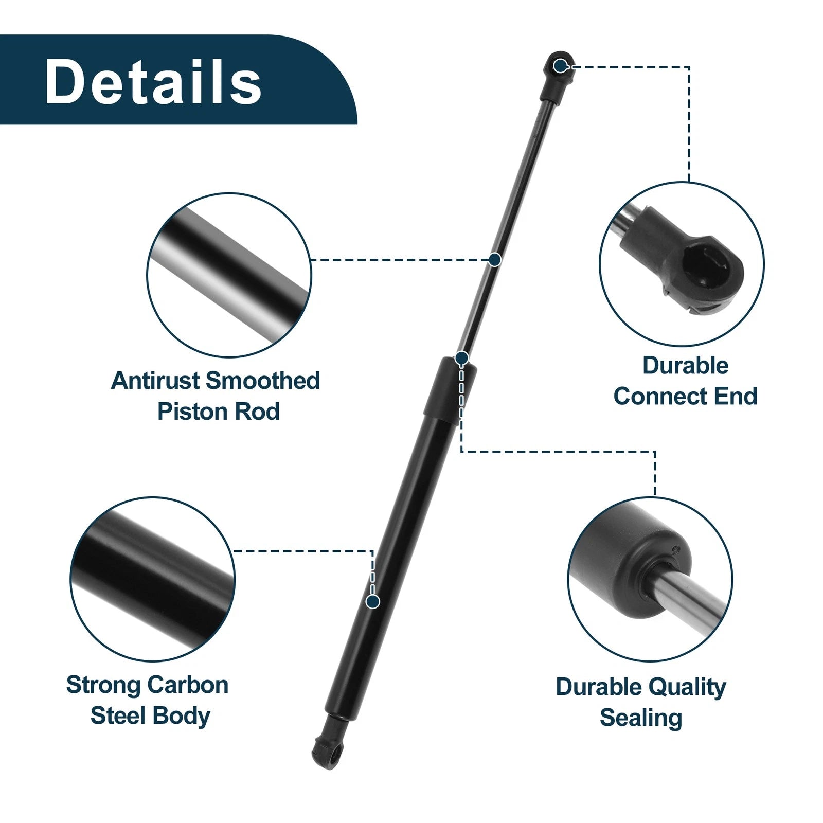 Front Hood Lift Supports Struts 2X No. 51237118370 for BMW 135i (2008–2013)