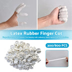 300 PCS Rubber Finger Cots Fingertip Protectors for