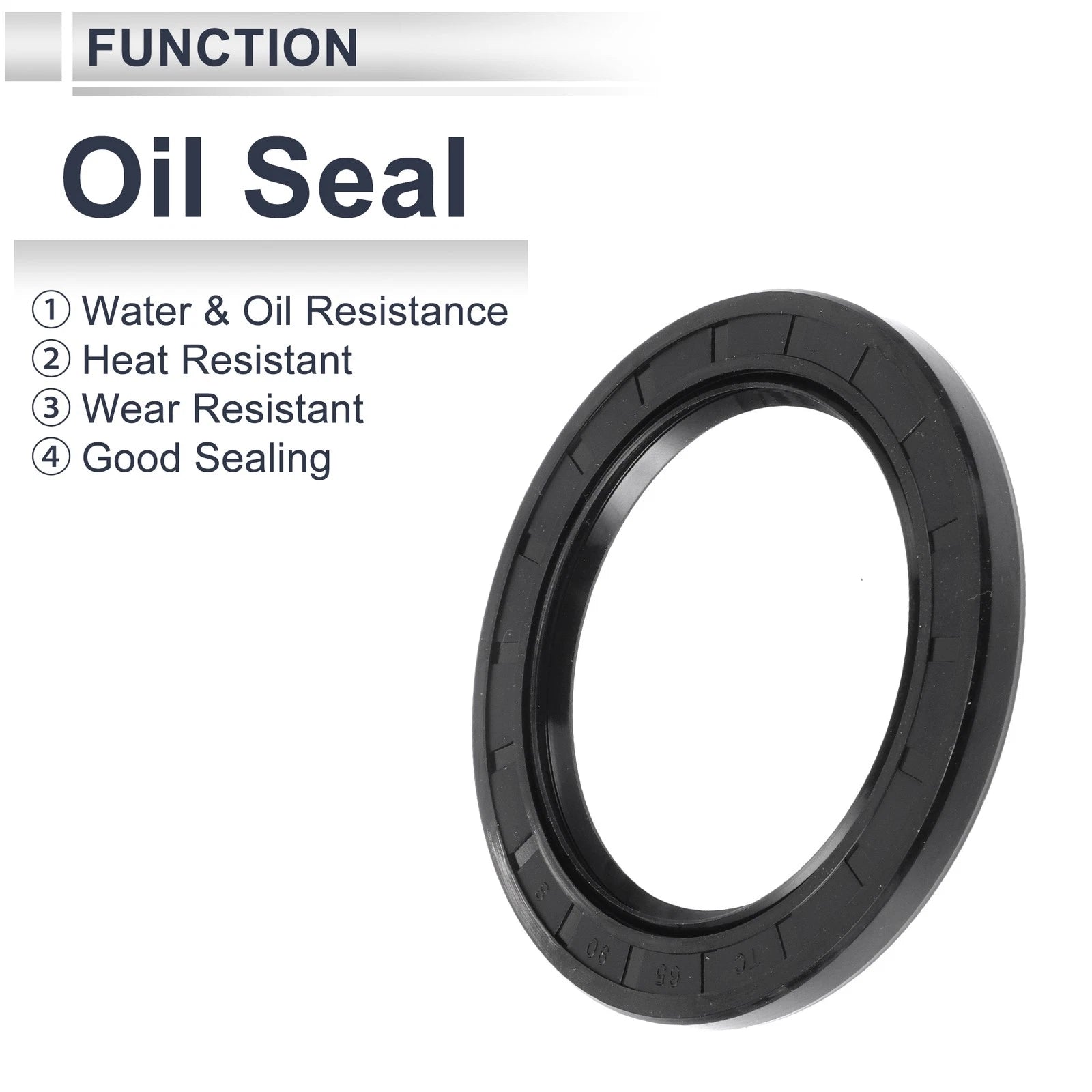 Set of 5 Oil Seal Rotary Shaft Seal Nitrile Rubber 65x90x8mm