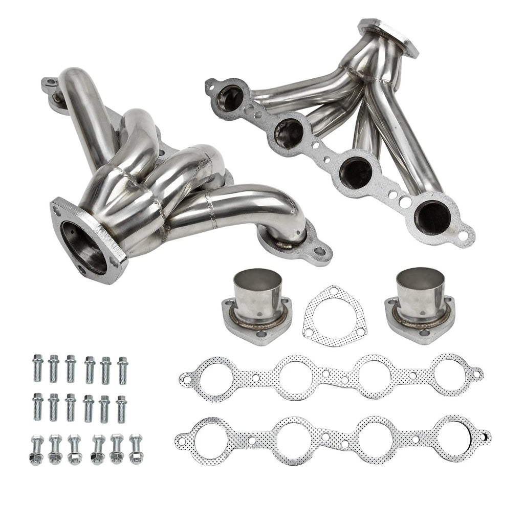 Shorty Stainless Block Hugger Header for Chevy LS1 LSX 350