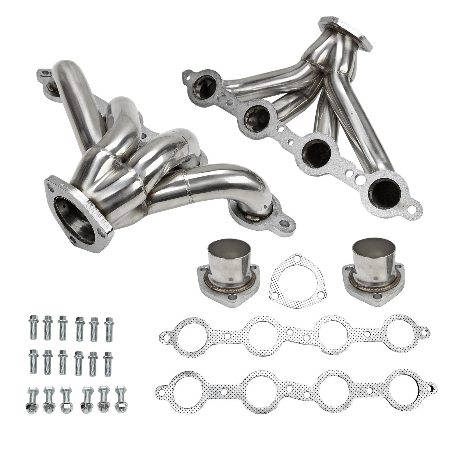 Shorty Stainless Block Hugger Header for Chevy LS1 LSX 350