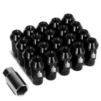20 Pcs J2 7075 Forged Aluminum M12x1.5 Knurled Lug Nuts for