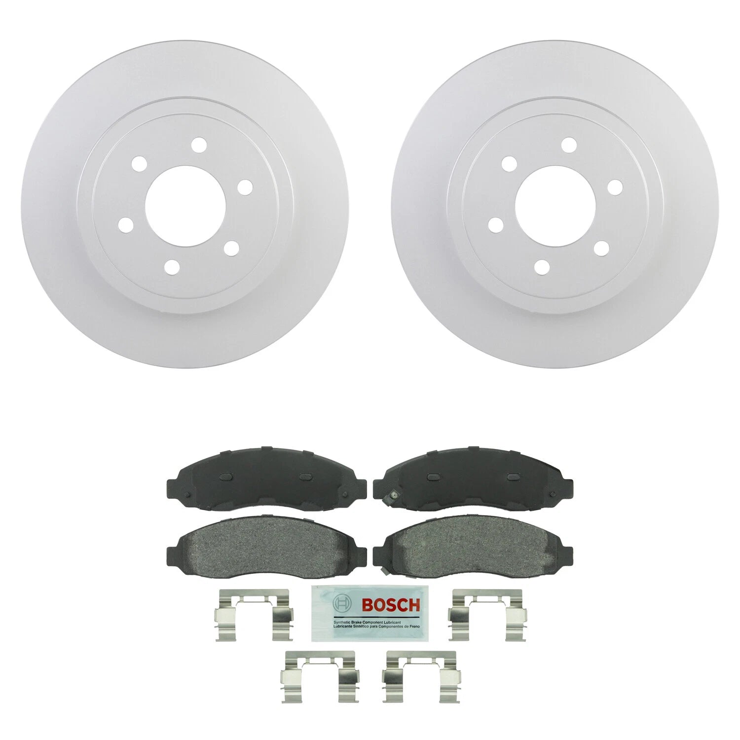 Bosch Front Rotors Ceramic Disc Brake Pad Kit for Dodge Dakota (2003–2004)