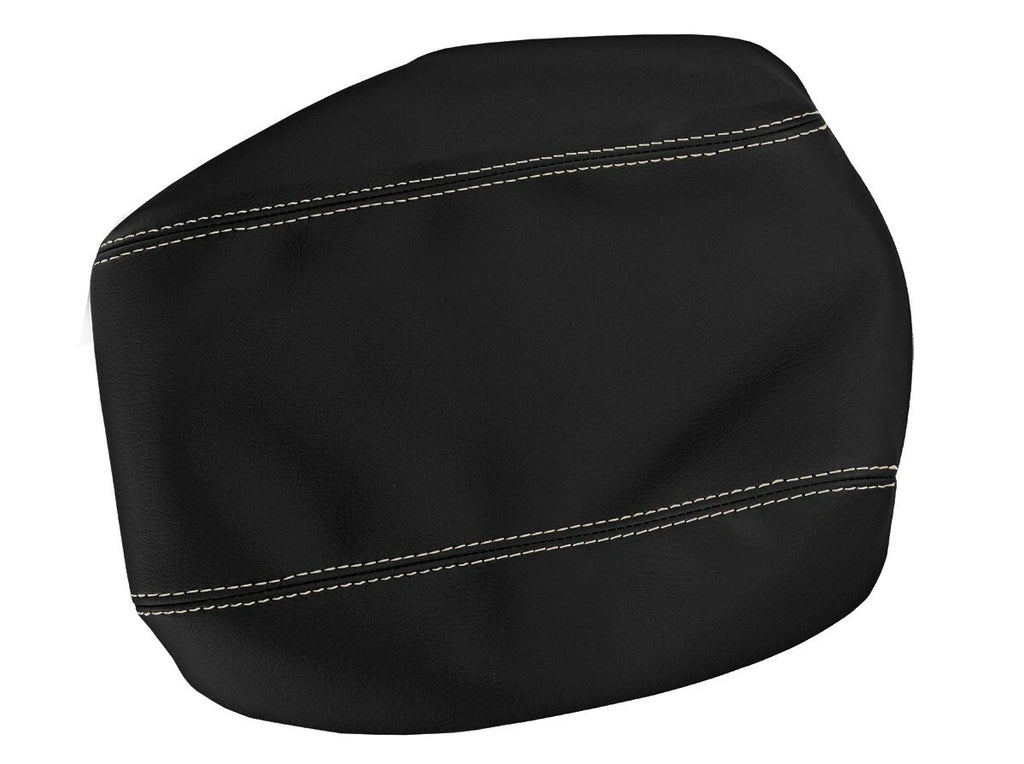 Leather Console Lid Armrest Cover for Toyota 4Runner (1996–2002) Beige Stitch