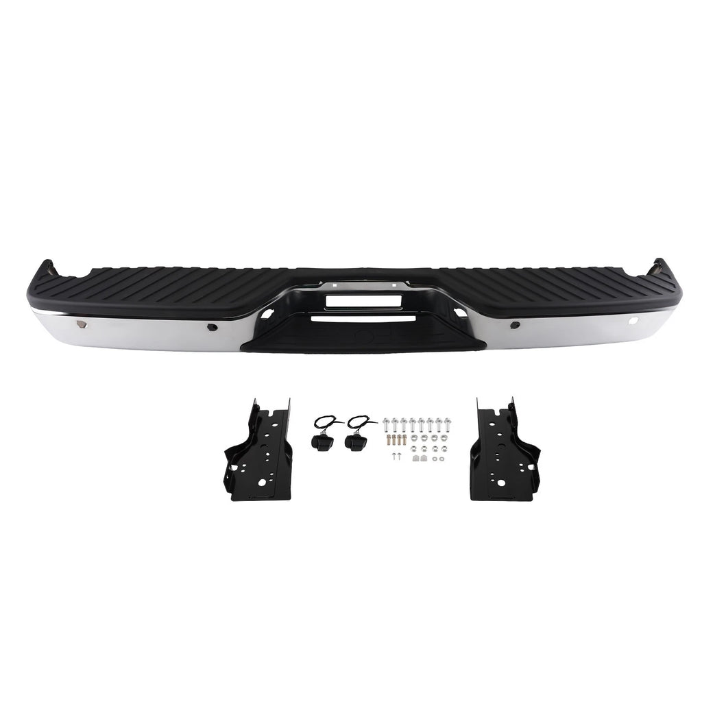 Rear Bumper Assembly for Nissan Titan (2004–2015) Steel Chrome 265147S000