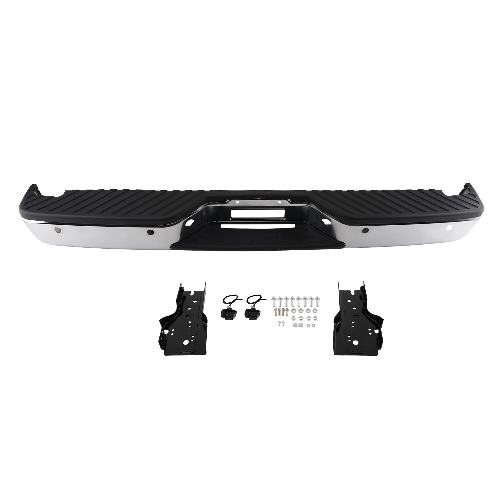 Rear Bumper Assembly for Nissan Titan (2004–2015) Steel Chrome 265147S000