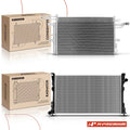 Radiator and A/C Condenser with Drier for Lincoln MKS (2013–2016)