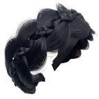 Wide Fishbone Braids Hairbands for Women (Retro Styling)