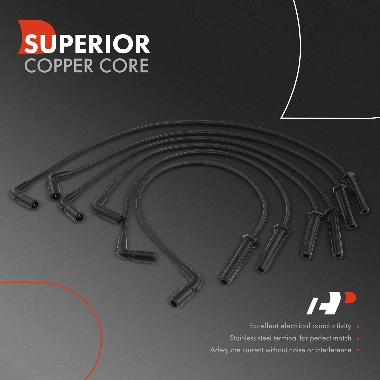 6x Spark Plug Wire Set for Chevrolet Silverado 1500 (2007-2013)