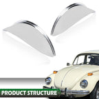 Set of 2 Headlight Visors for 7" Chrome Shields