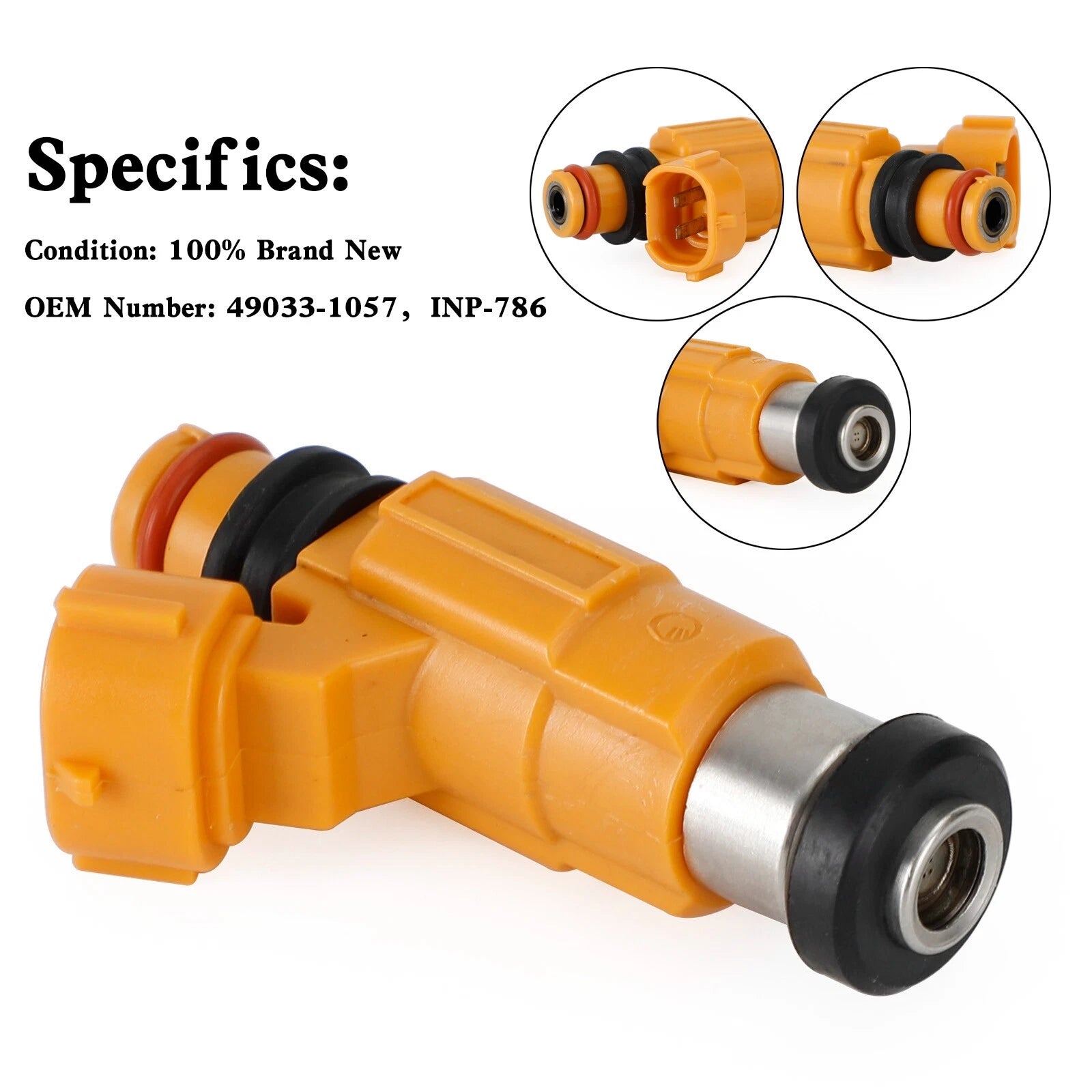 Set of 4 Fuel Injectors INP-786 for Kawasaki Vulcan 1500 1600 (2000–2008)