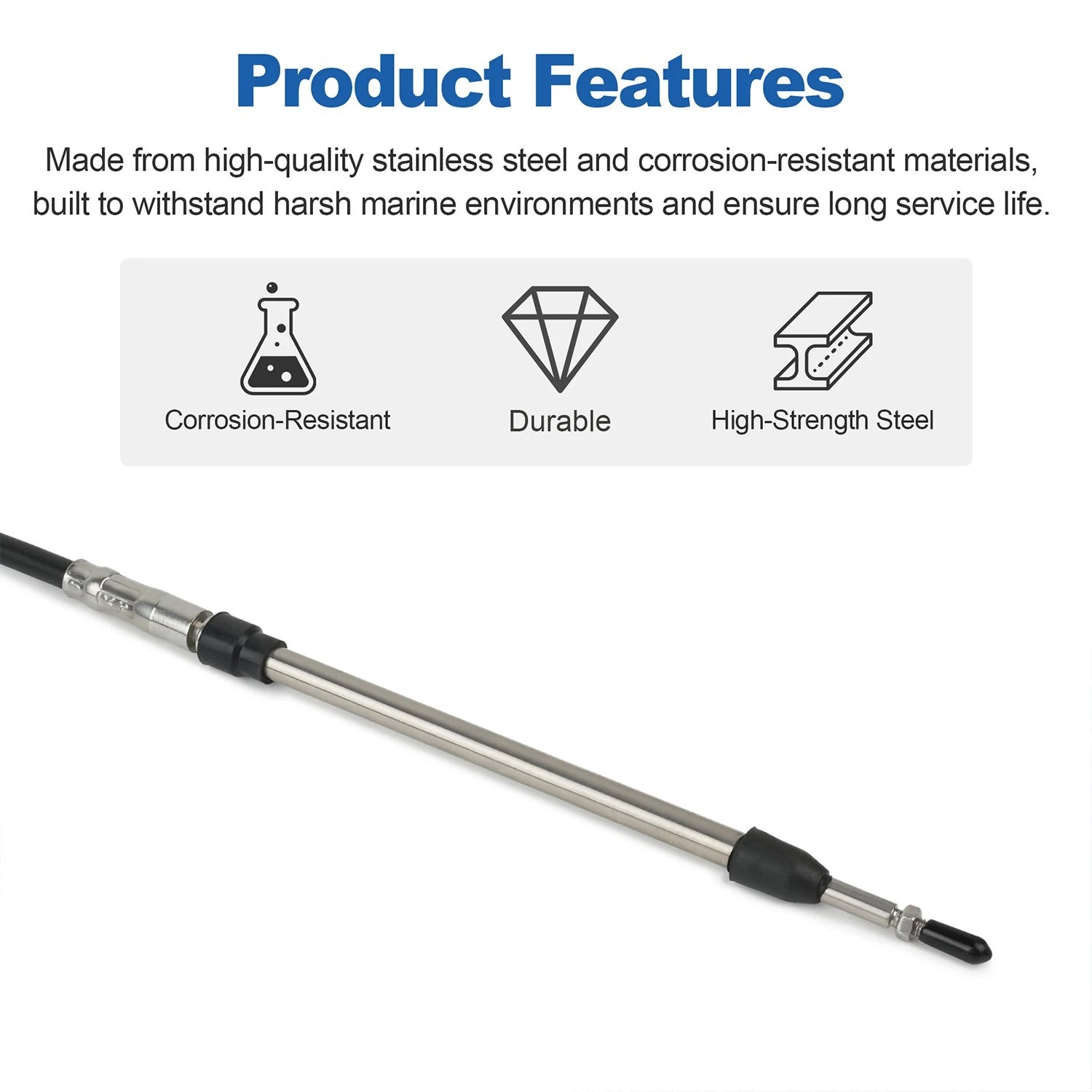 Steering Cable Replacement for Kawasaki Ultra LX / 250X / 260LX (2002–2019)