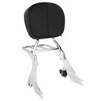 Sissy Bar Backrest Luggage Rack for Harley Sportster XL883 XL1200 (2004–2021) Chrome