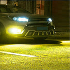 2X H7 LED 6SMD Headlight Bulbs Kit Yellow 3000K for Hi/Low Beam
