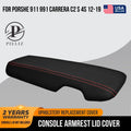 Console Lid Armrest Cover for Porsche 911 991 (2012–2019) - Red Stitch