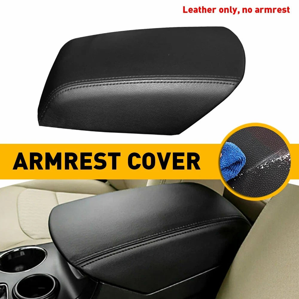 Leather Center Console Lid Armrest Cover for Ford Explorer (2011–2018)