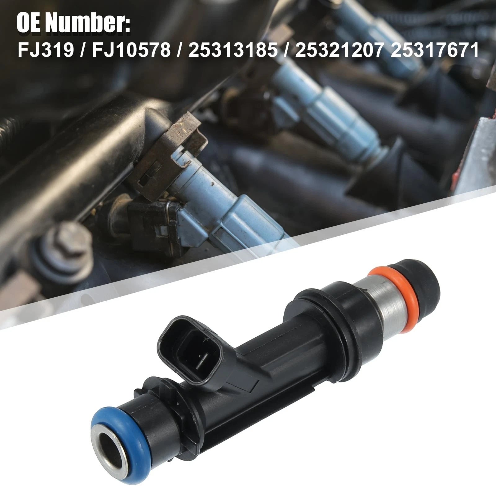 6X Fuel Injectors FJ319 12569573 for Chevrolet Trail Blazer GMC Envoy (2002–2009)