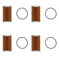 Set of 4 Fuel Filter Cartridges for Kioti Daedong DK35 DK40 DK45 DK50 LB2202 LK3054