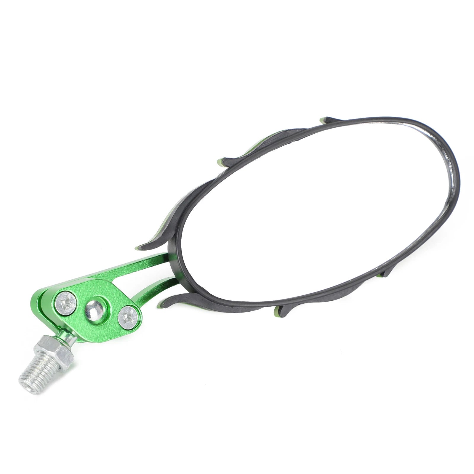 Universal Motorcycle Rearview Mirrors 8mm 10mm Green T9
