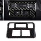 Carbon Fiber Front Headlight Button Frame Cover Trim for Subaru Forester (2013–2018)