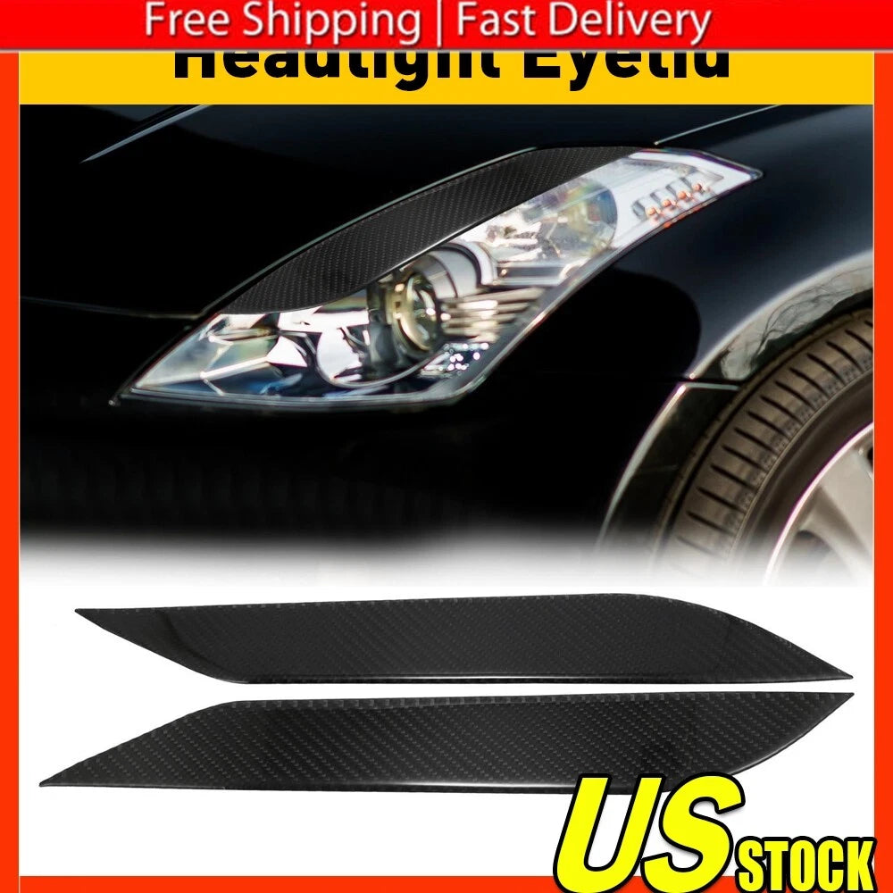 Carbon Fiber Headlight Eyelids for Nissan 350Z (2003–2009)