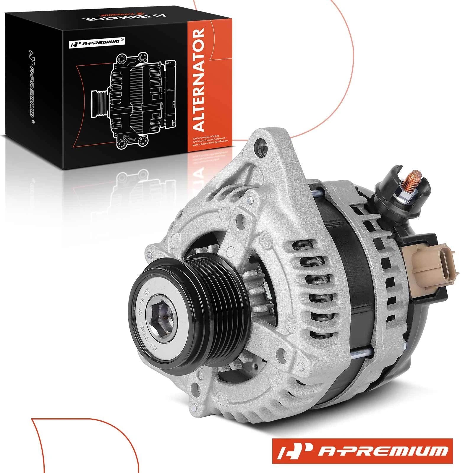 Alternator for Ford Mustang (2011–2014) V6 3.7L 150A 6-Groove Pulley