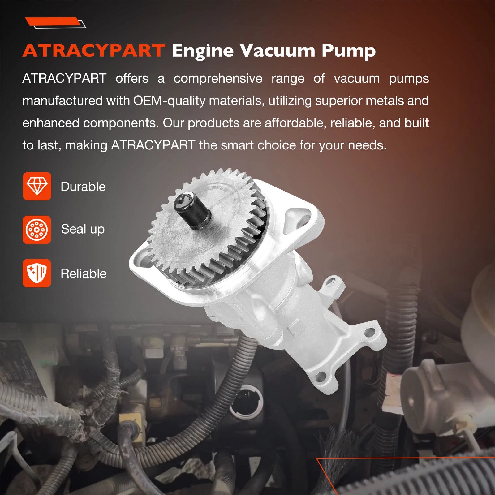 Gear Driven Vacuum Pump for Dodge Ram 2500 3500 (1994-2002)