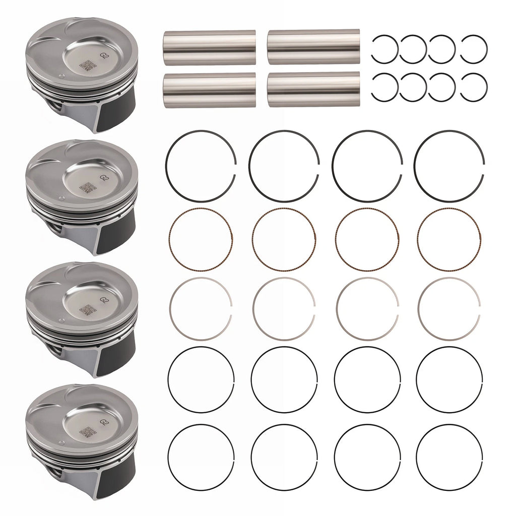 Set of 4 Engine Pistons for Hyundai Elantra GT 2.0L (2014–2018)