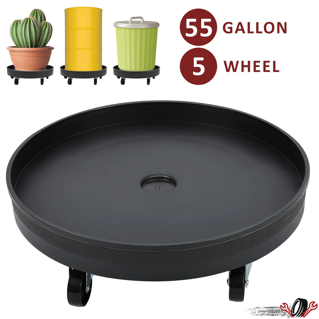 30 Gallon Barrel Dolly for 55 Gallon Drum (900lbs, 5 Wheels)