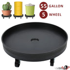 30 Gallon Barrel Dolly for 55 Gallon Drum (900lbs, 5 Wheels)