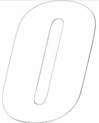 3X Number Plate Decal "0" for One Industries Supercross Racing