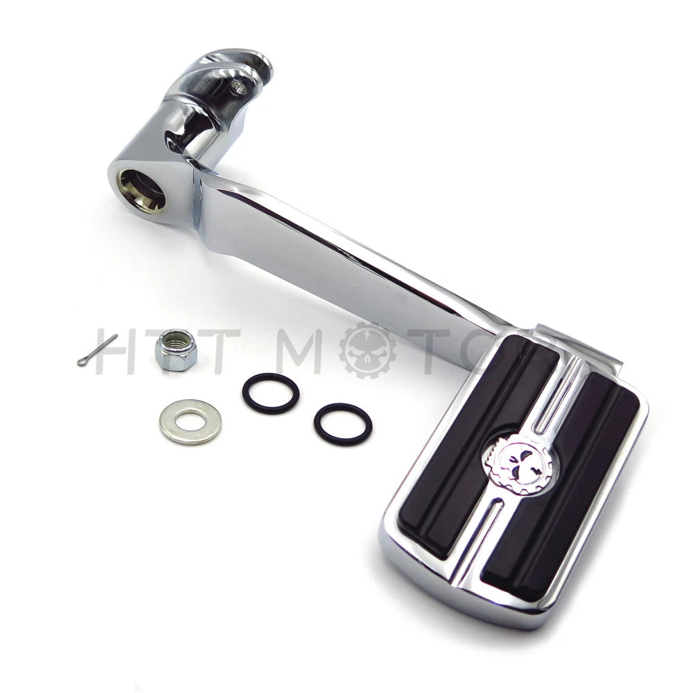Extended Brake Arm Pedal Gear Skull Footpeg for Harley Touring Trikes (2014–2018)