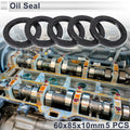 Set of 5 Oil Seal Rotary Shaft Seal NBR Rubber 60x85x10mm