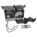 Set of 4 Akebono Rear Ceramic Disc Brake Pads for Mercedes-Benz W163 (1998–2005)