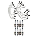 Denso 8mm Wire Set & 8 U-Groove Spark Plugs Kit for Ford LTD Thunderbird (1980–1995)
