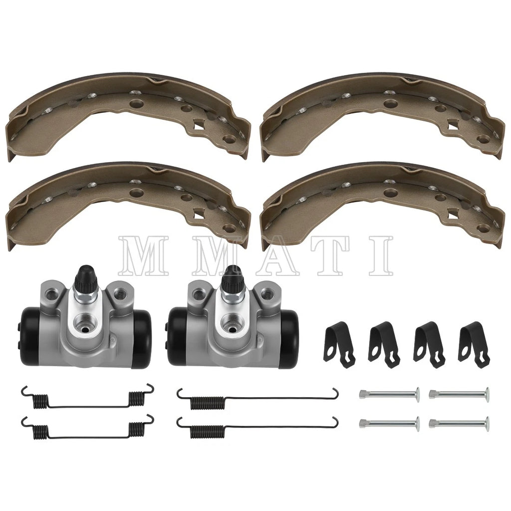 Front Brake Wheel Cylinders & Shoes Kit for Suzuki King Quad 300 (1991–1998)