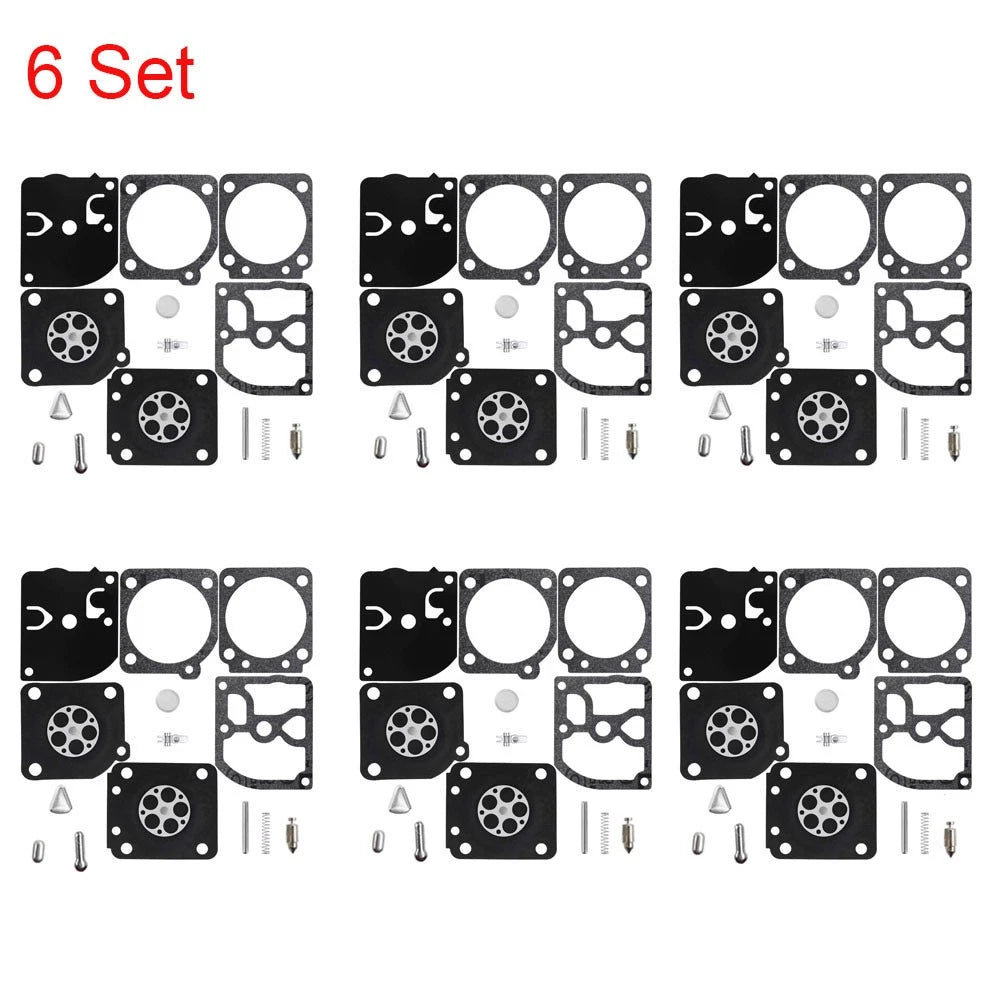 Set of 6 Carburetor Gasket Kits for Zama RB-69 RB69 C1Q Husqvarna Stihl 020T MS191