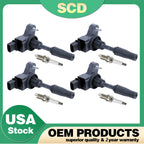 Set of 4 Ignition Coils & 4 Spark Plugs UF680 for Buick Cadillac ATS Chevy Blazer Regal GMC (2013–2020)