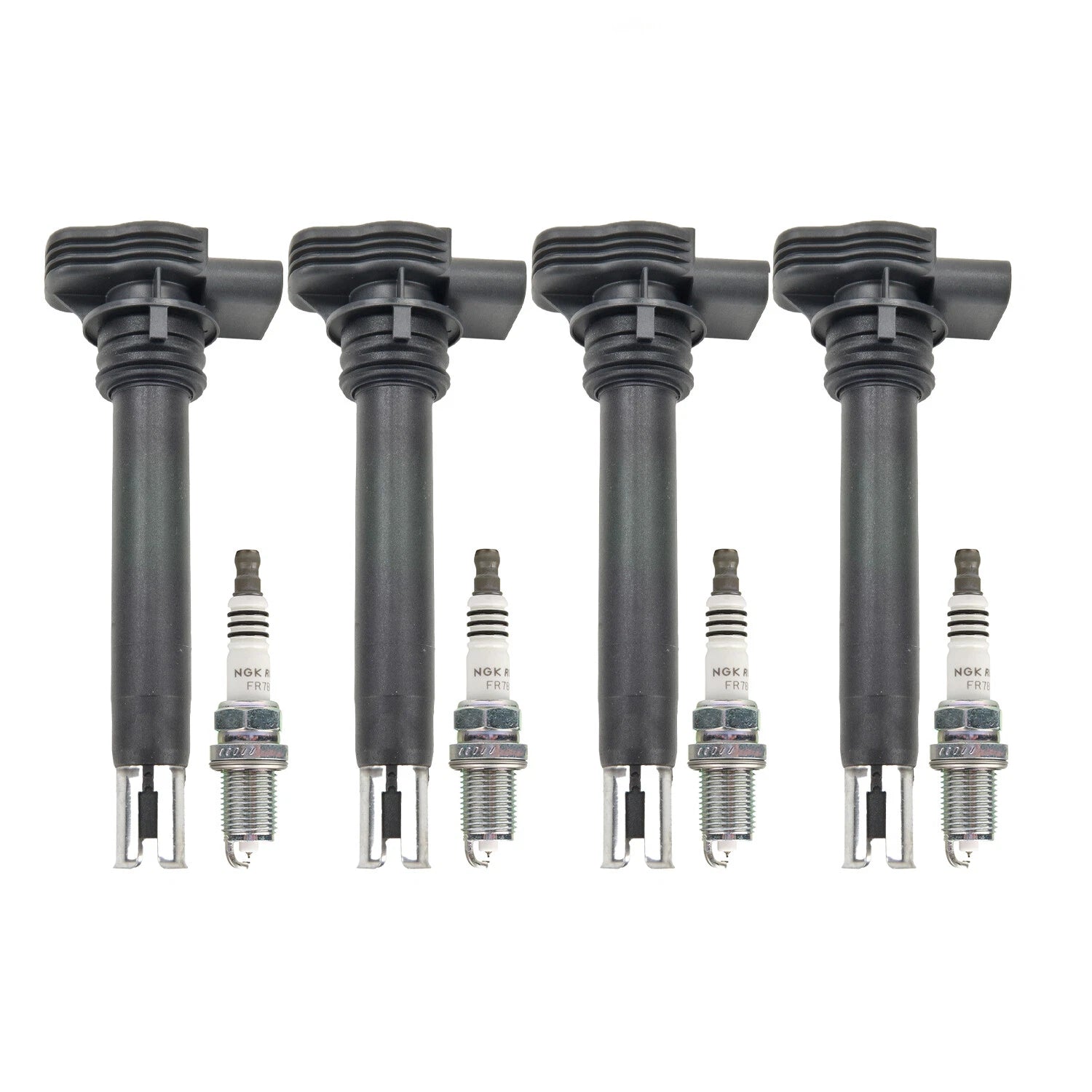 Set of 4 Ignition Coils & Spark Plugs for Audi A3 CC 2.0 L4