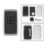 4 Button Key Shell Cover Remote Fob for Renault Koleos Megane Captur (2016-2020)