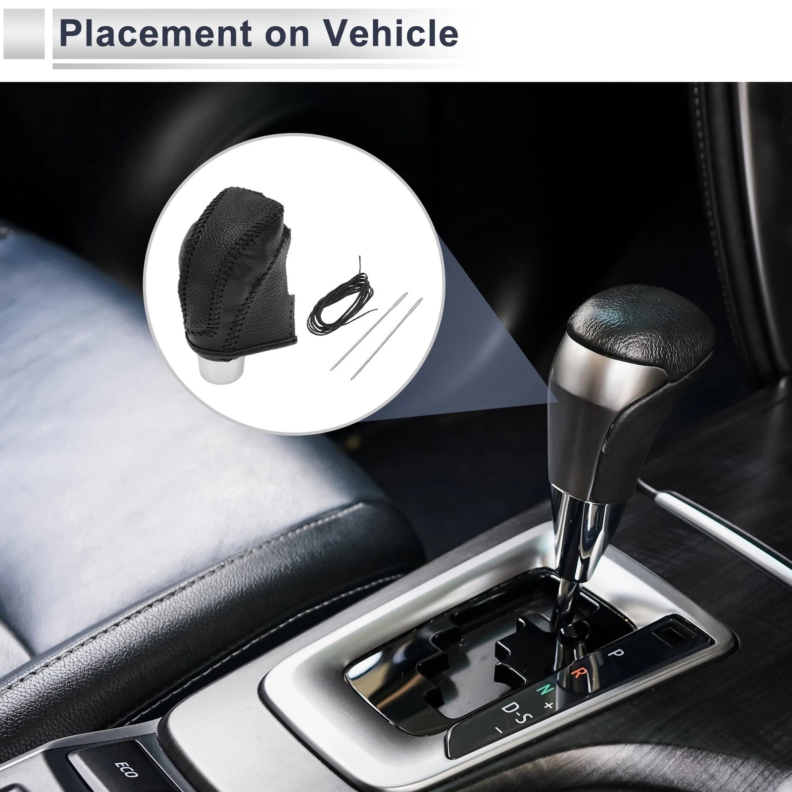 Gear Shift Knob Cover for Subaru Impreza (2017–2023) Pebbled Black