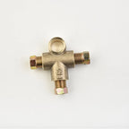 Three-Way Brake T Piece Tee with 3-Male Nuts for M10 3/16 Pipe (Metric)