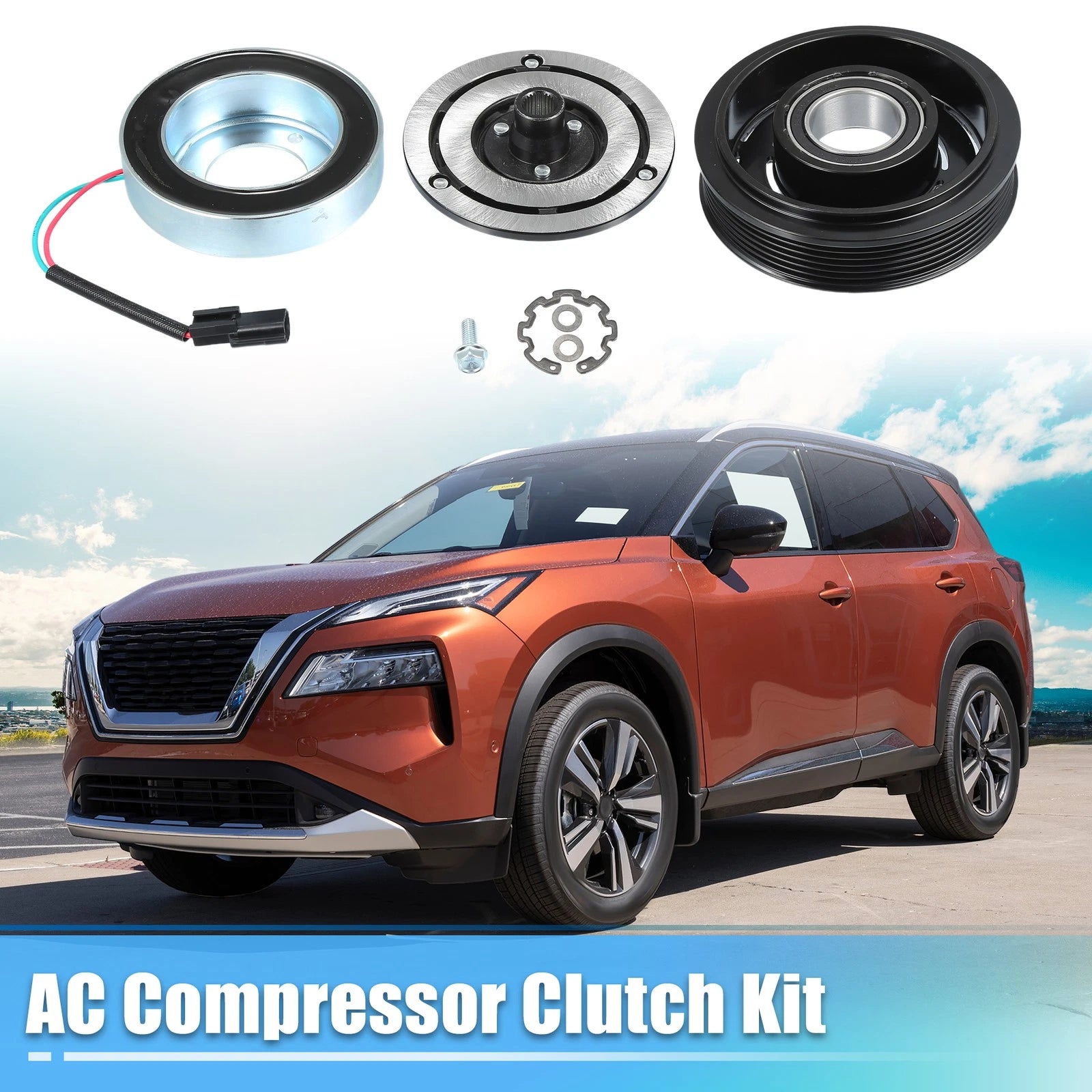AC Compressor Clutch Set for Nissan Rogue (2008–2015) A/C Clutch Assembly