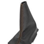 Manual Shift Boot for Ford Fiesta (2011–2019) Orange Stitch PVC Leather