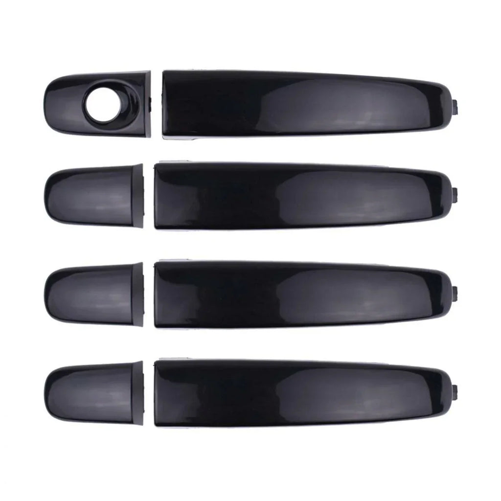 Exterior Door Handle Gloss Black Set 4 Fits Ford Ranger Mazda BT-50 2012-18 D06