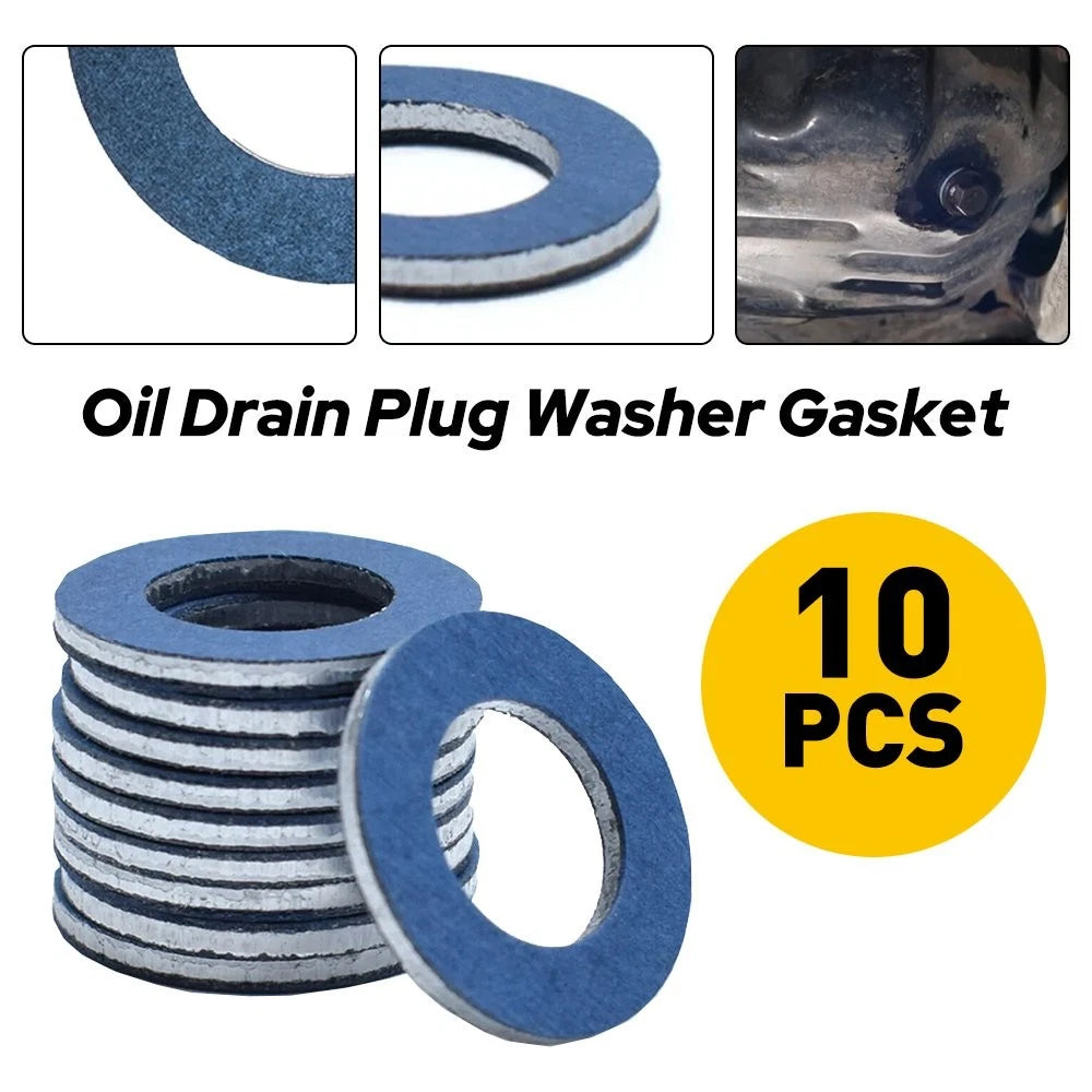 10X Oil Drain Plug Gaskets Washers for Toyota Lexus (2000–2023) 90430-C0005