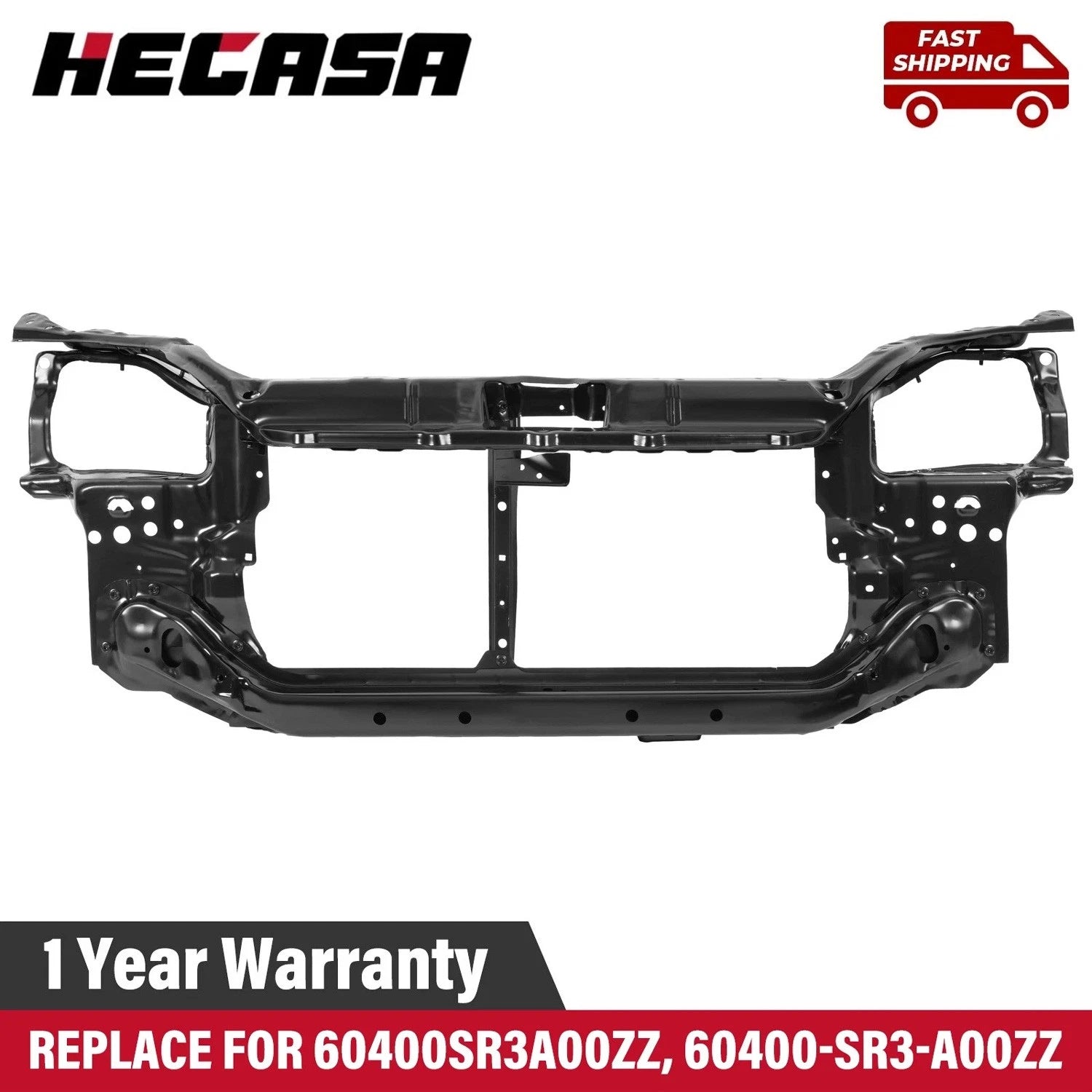 Front Radiator Core Support for Honda Civic (1992–1995)