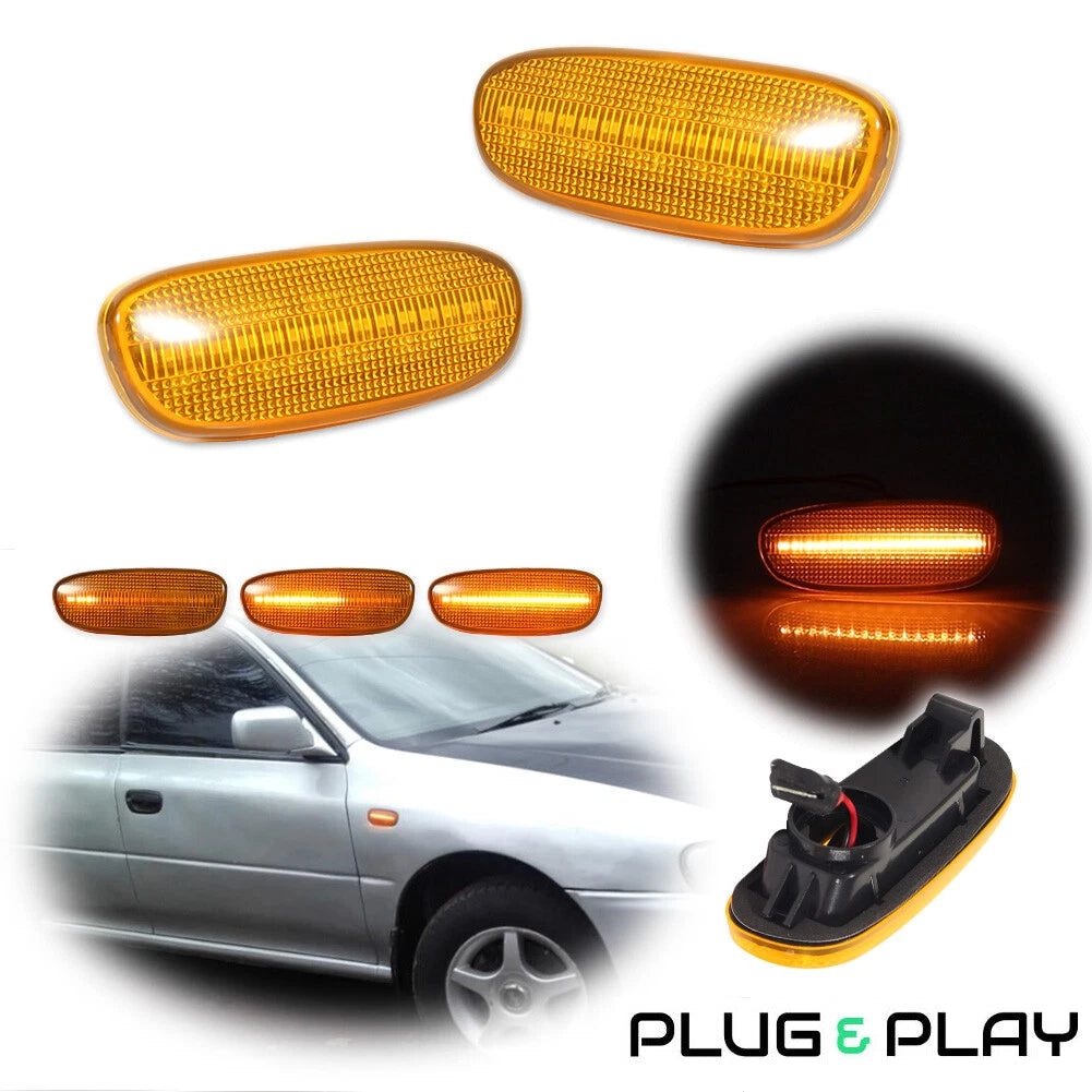 Sequential LED Side Marker Signal Lights for Subaru Impreza (1993–2001)
