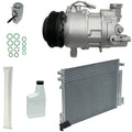 AC Compressor Kit with Condenser Replacement for Car Brand Model (2000–2010)