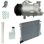 AC Compressor Kit with Condenser Replacement for Car Brand Model (2000–2010)